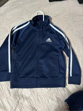adidas Navy Zip-Up Jacket with pants